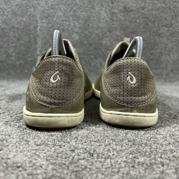 OluKai Nohea Moku 10283-1020 Mens Size 9 Taupe Boat Beach Slip On Shoes Used - Picture 6 of 11